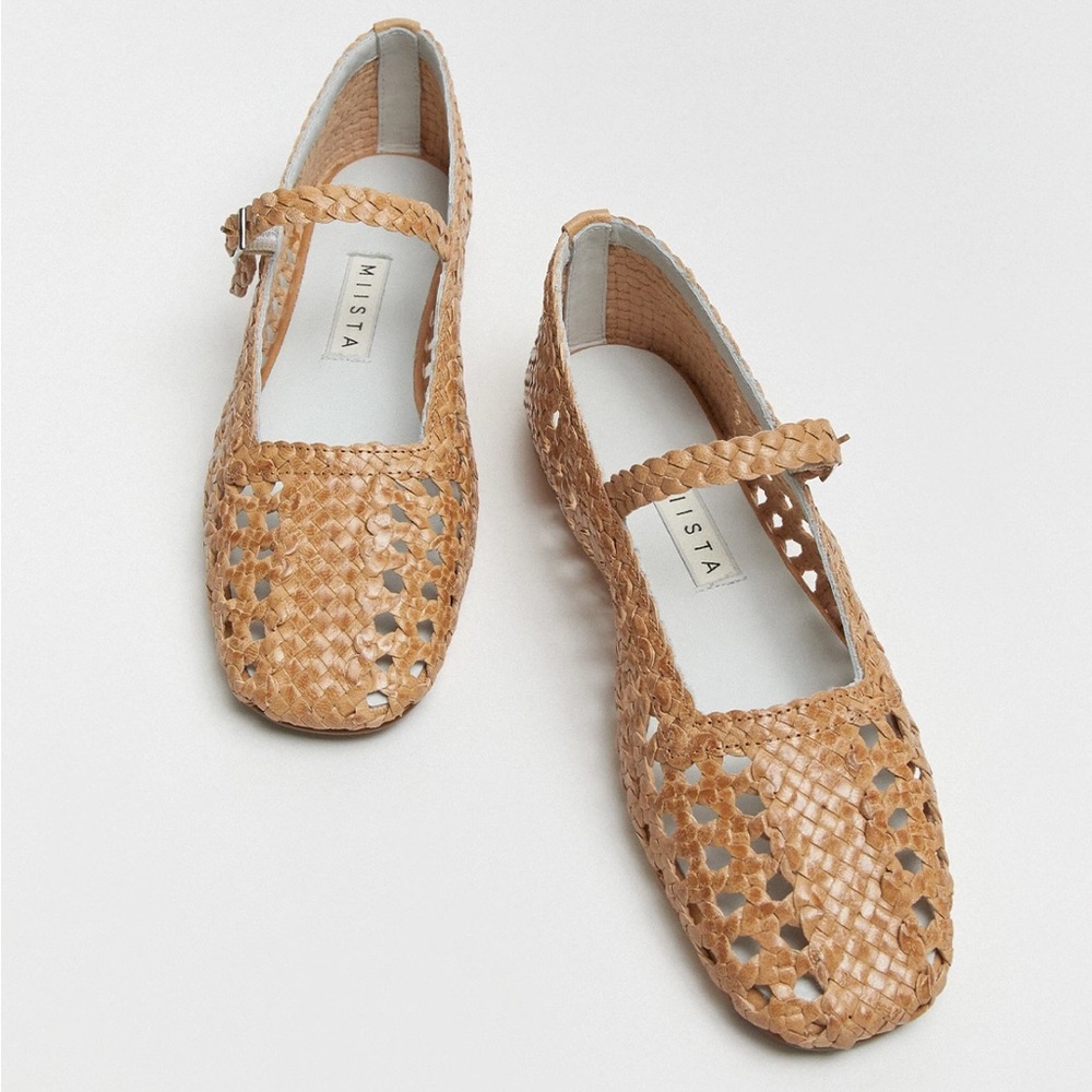NWT Miista Yeida Ballerinas (Mary Janes) in Curry, size 38